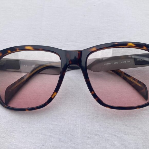 Guess 6760 52Q Women Tortoise Brown Oversized Dark Havana Sunglasses - Picture 3 of 15